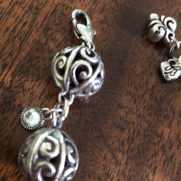 Brighton Swarovski Bali Bead Ball Silver Bracele_vintage-HTF - Picture 8 of 10
